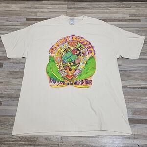 2002 Jimmy Buffett Far Side Of The World Tour Vintage T-shirt Mens XL